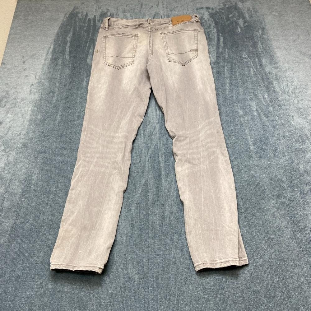 Aeropostale Jeans Womens 29x30 Gray Light Wash Cotton Stretch Travel Skinny Leg